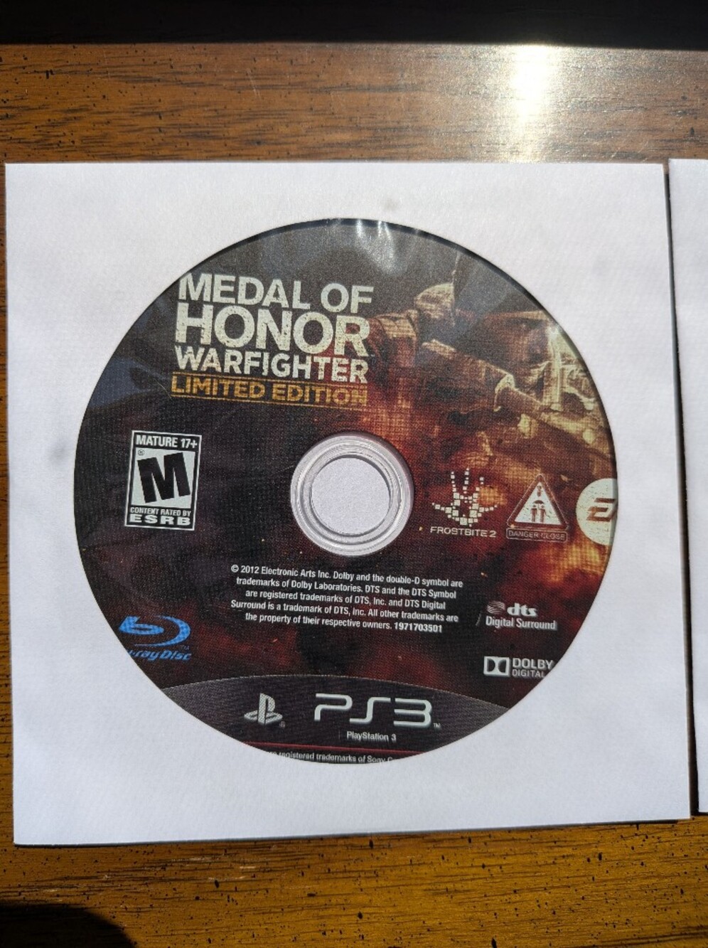 Killzone 3 + Medal Of Honor Warfighter (PS3) PlayStation 3 Combo (Loose Discs)
